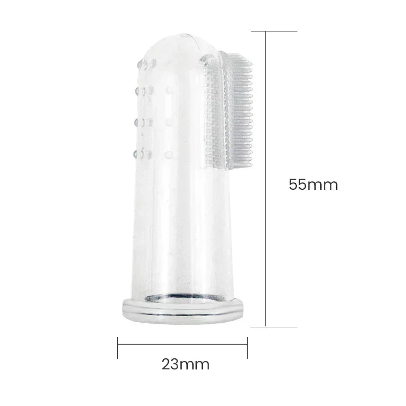Escova de dente de dedo para pets