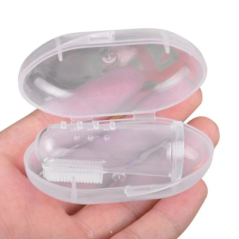 Escova de dente de dedo para pets